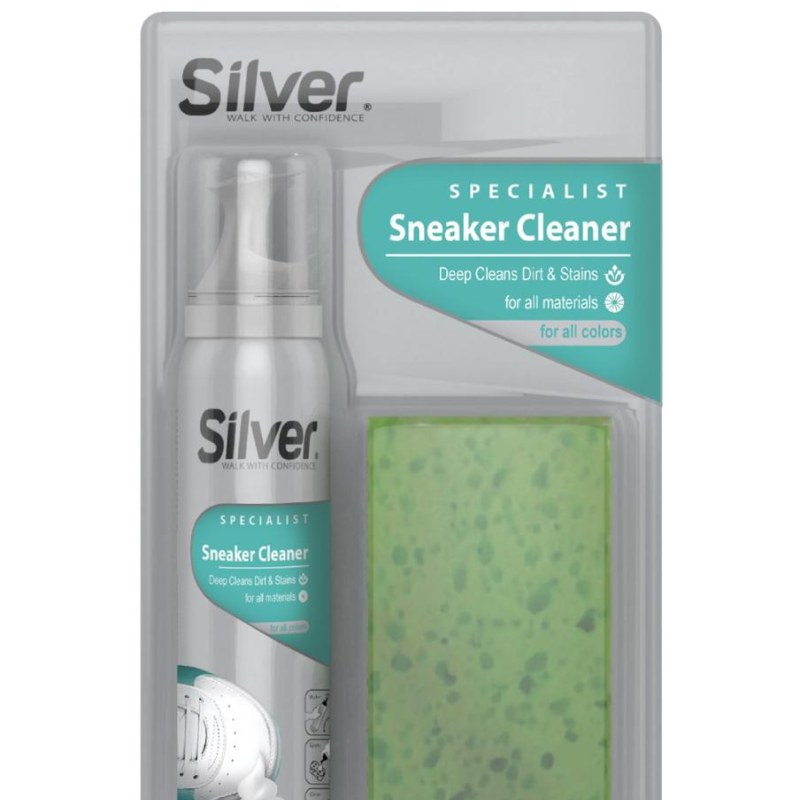 Silver Foam Cleaner with sponge