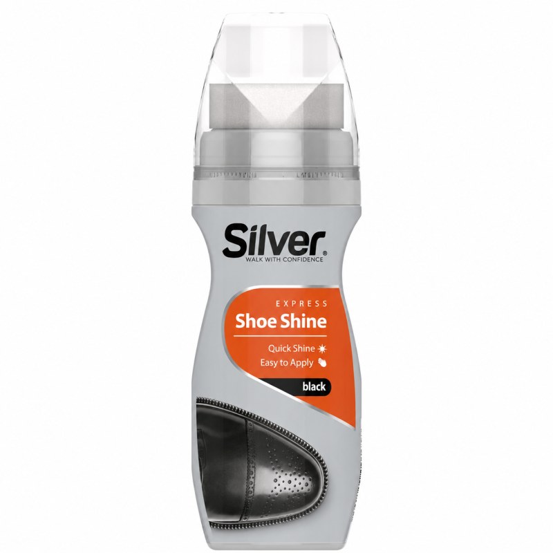 Silver Shoe Shine Liquid Polish (Black)