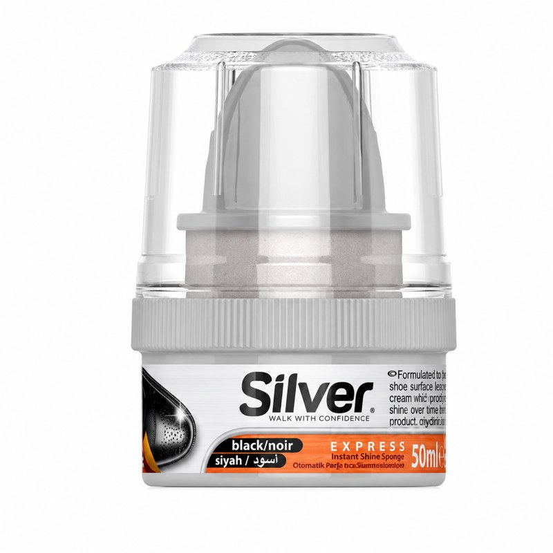 Silver Shoe Cream (Black)