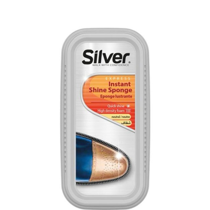 Silver Shoe Shine Sponge(Neutral)