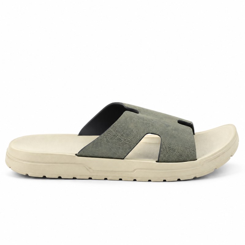 H Suede Slide Green